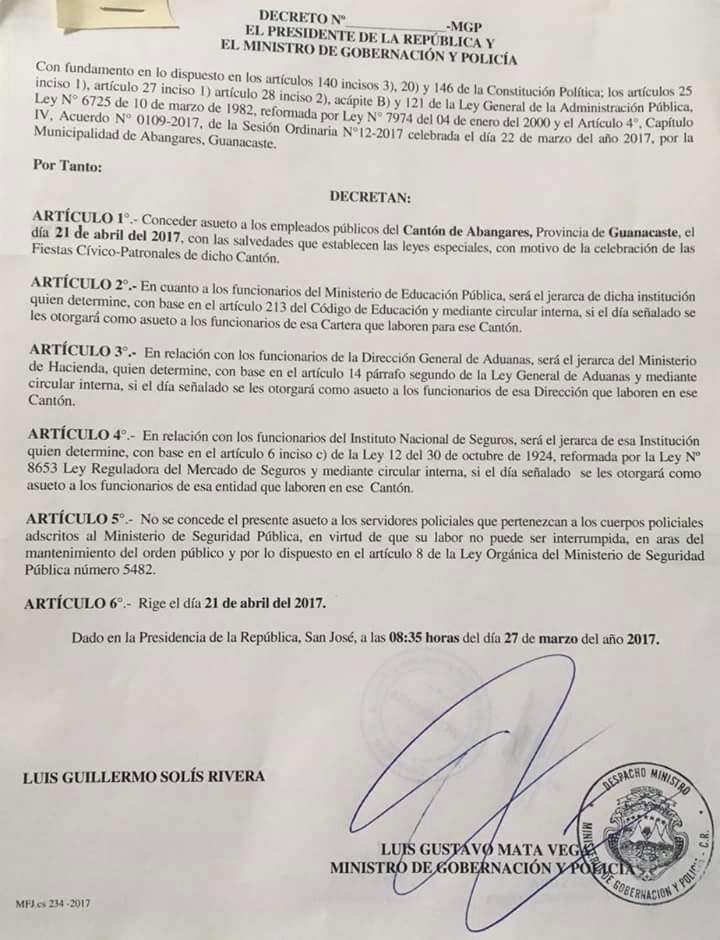 Abangares un pueblo con una historia maravillosa