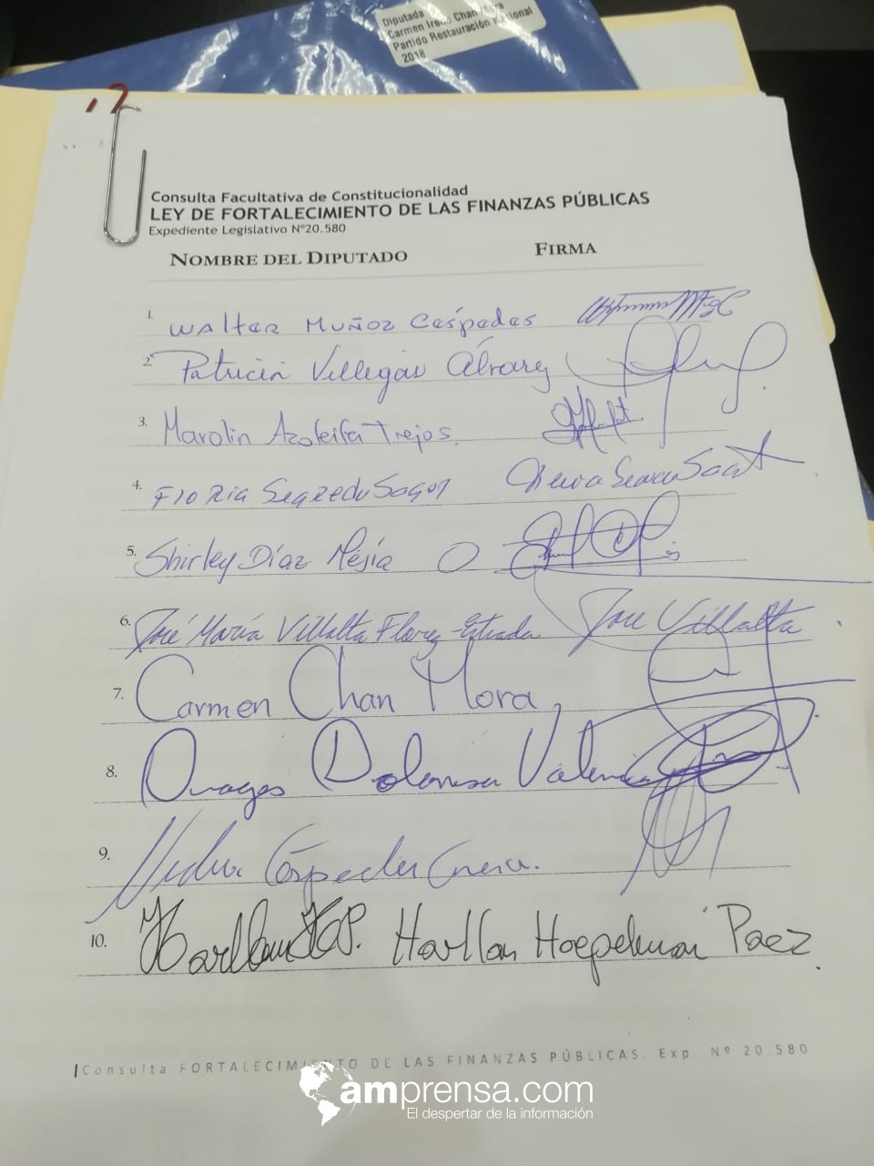 Albino Vargas está muy agradecido con Fabricio Alvarado