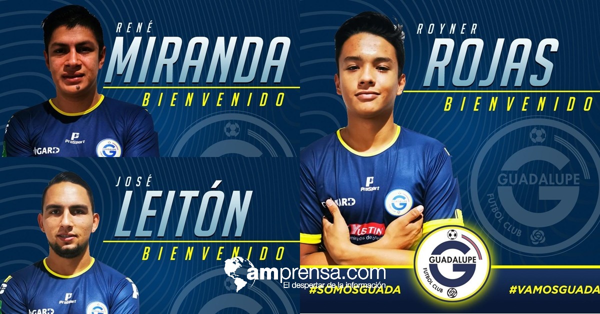Guadalupe FC anuncia sus primeros tres fichajes de cara al Apertura 2020