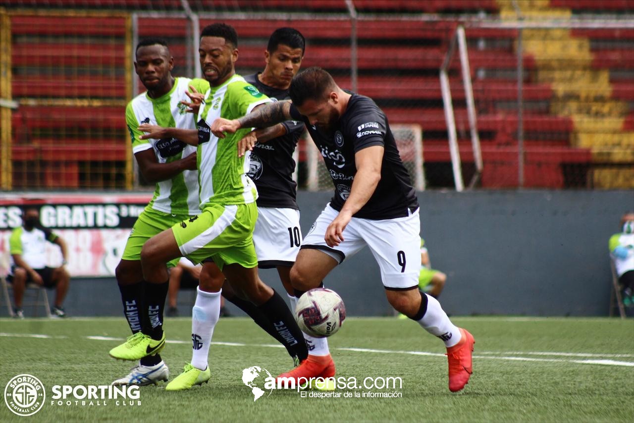 Sporting FC debuta en primera división con jugoso empate ante Limón