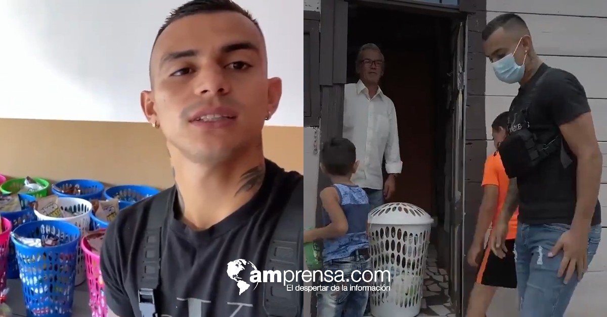 (Vídeo) Leal dona alimentos para familias necesitadas durante la época festiva