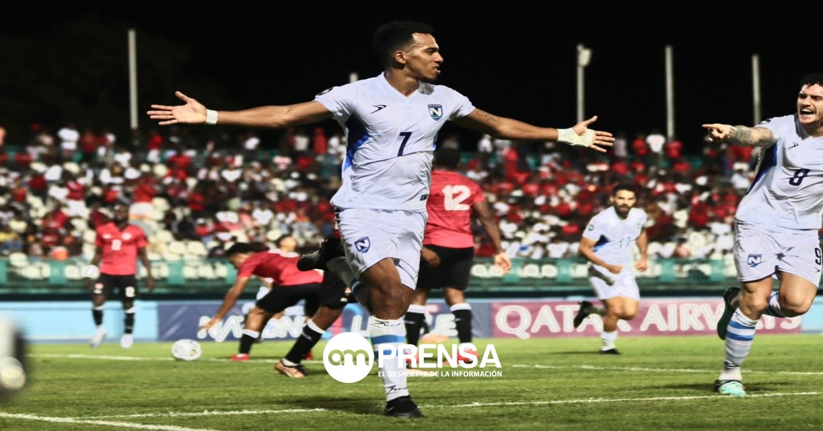 Selección de Nicaragua festeja al sellar su clasificación a la Copa Oro 2023