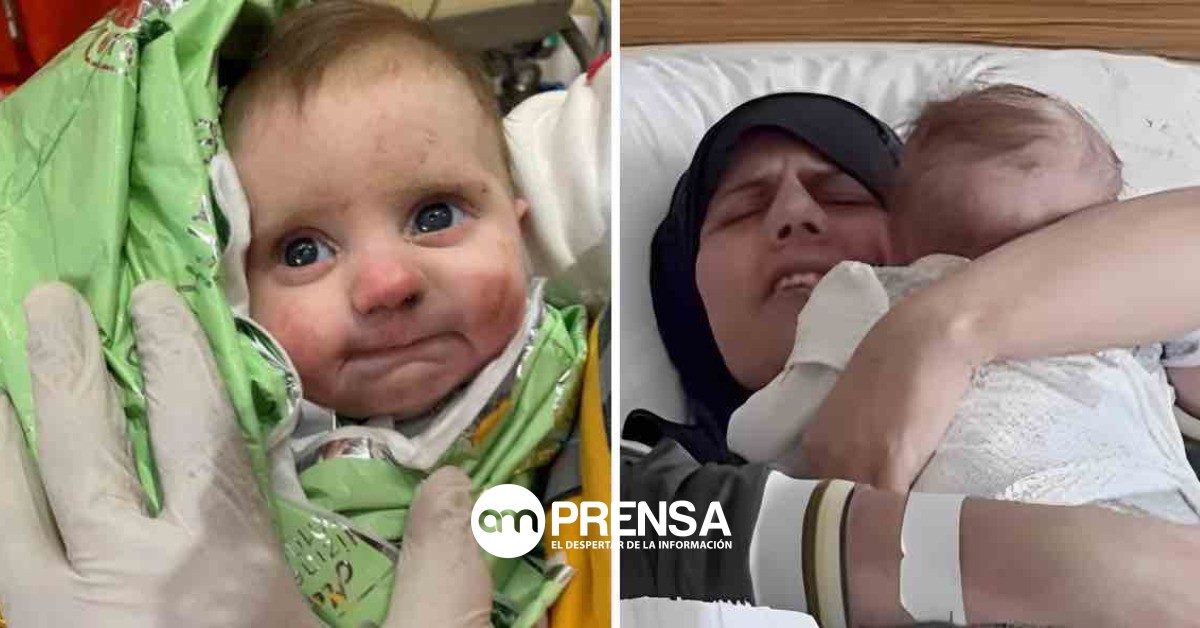 VIDEO I Así fue el reencuentro de madre y bebé que sobrevivió 128 horas bajo escombros