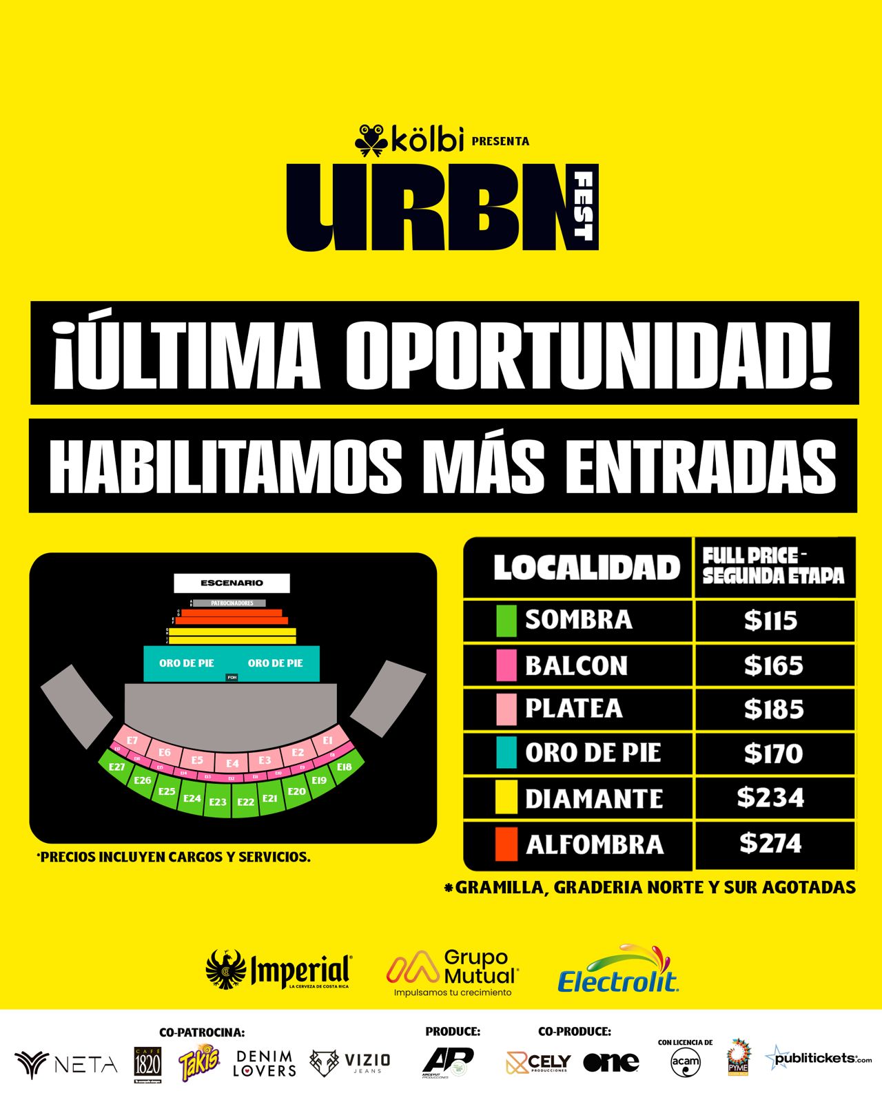 Última oportunidad: ARCEYUT coloca más entradas para el Urban Fest