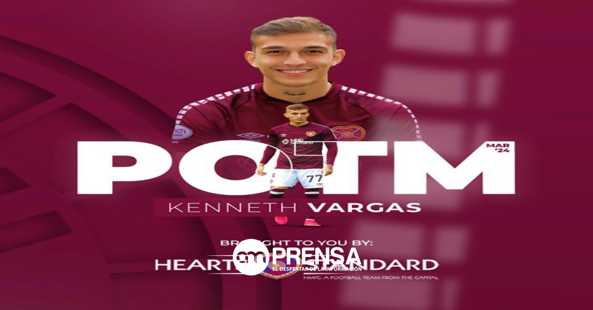 Kenneth Vargas gana importante reconocimiento en su equipo en Escocia