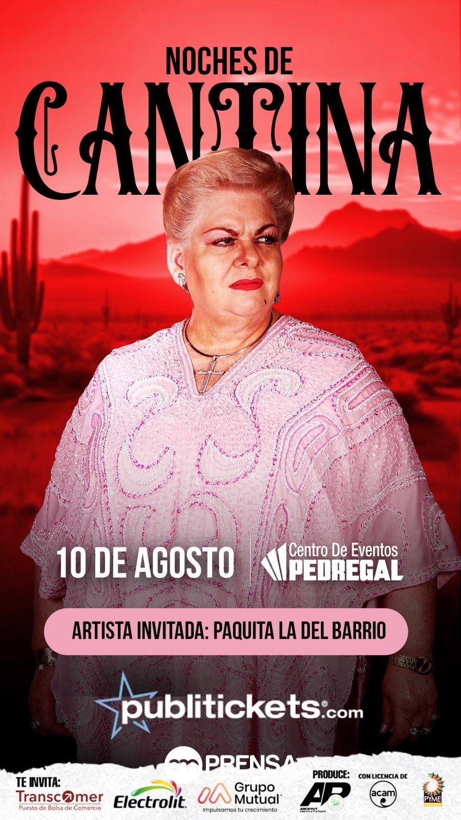 ¡A cantar Rata de dos patas! Paquita la del Barrio dará show en Costa Rica