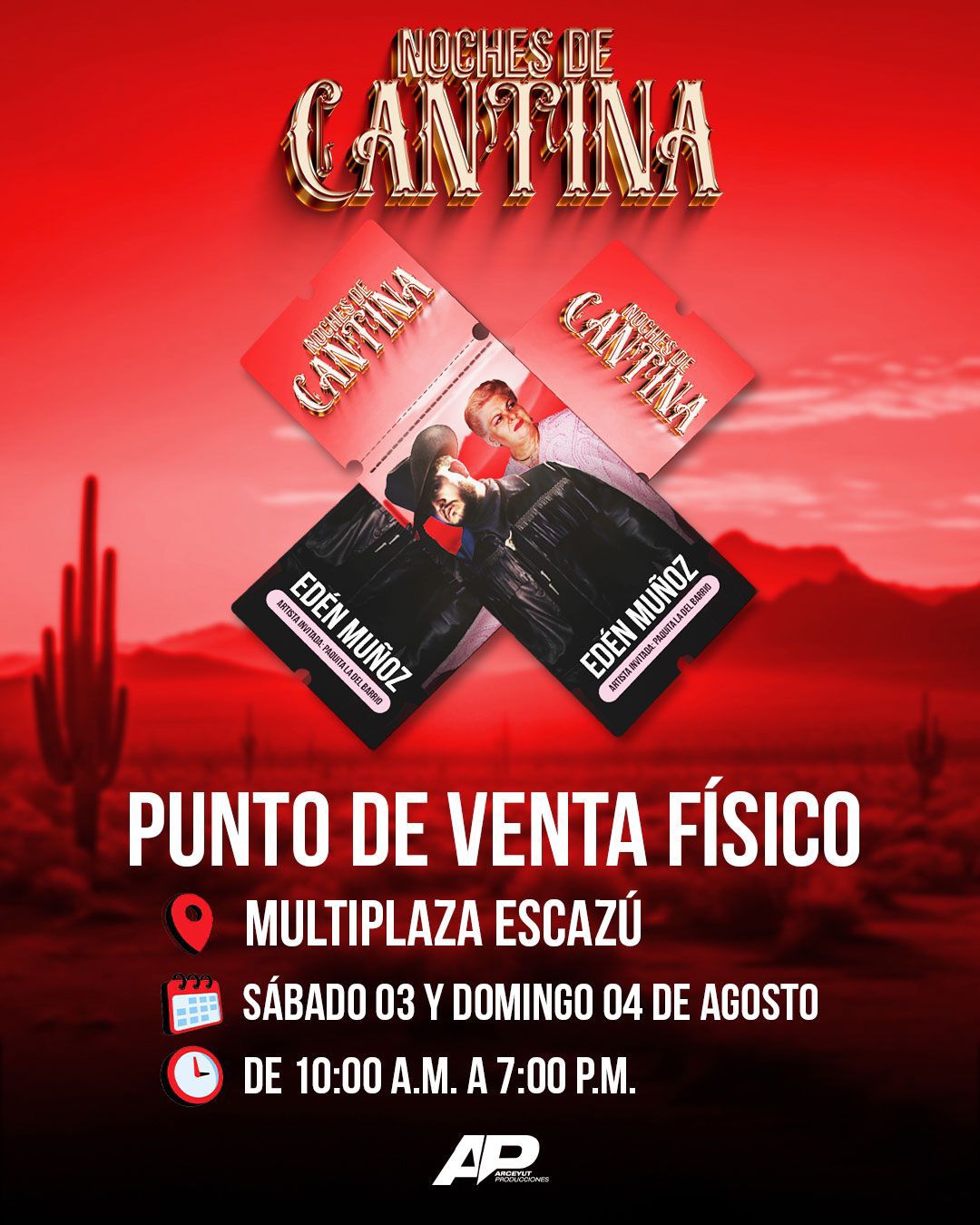 Promociones especiales para el concierto de Paquita la del Barrio y Edén Muñoz en Costa Rica